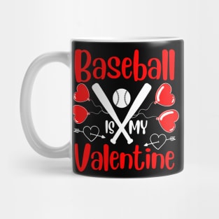 Baseball is Valentine's Day. Play ball with love design Mug